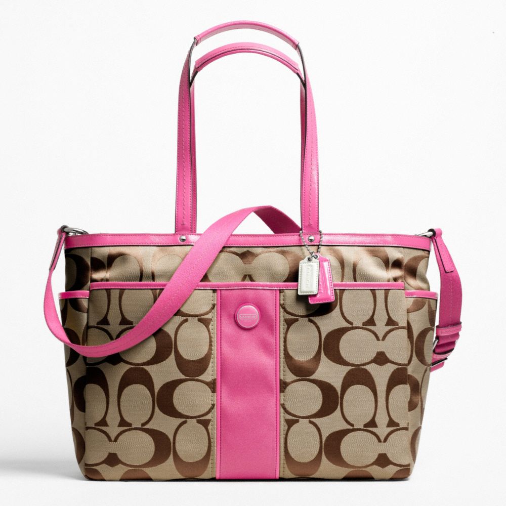 COACH SIGNATURE STRIPE MULTIFUNCTION - ONE COLOR - F21865