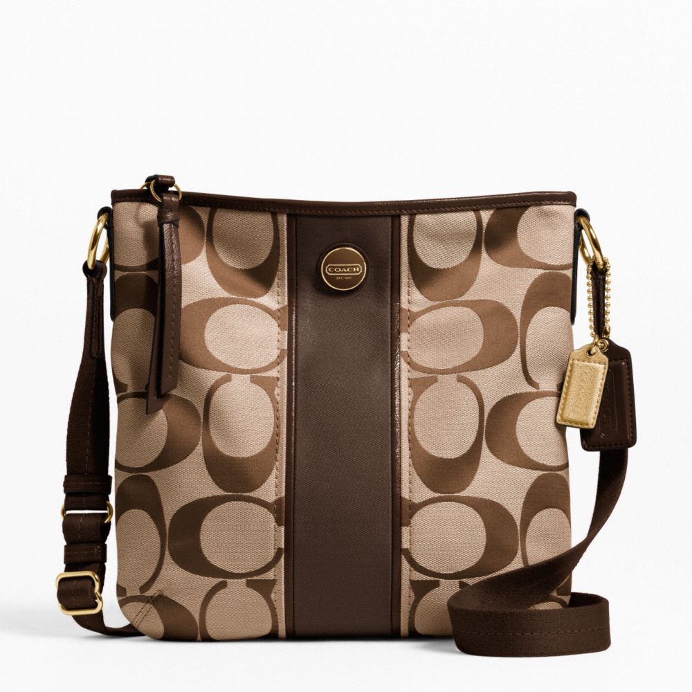 COACH SIGNATURE STRIPE DUFFLE - ONE COLOR - F21905