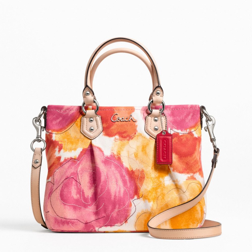 floral coach tote bag