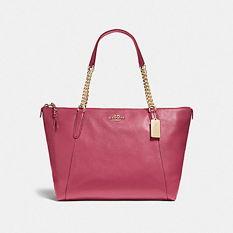 COACH AVA CHAIN TOTE - LIGHT GOLD/ROUGE - f22211