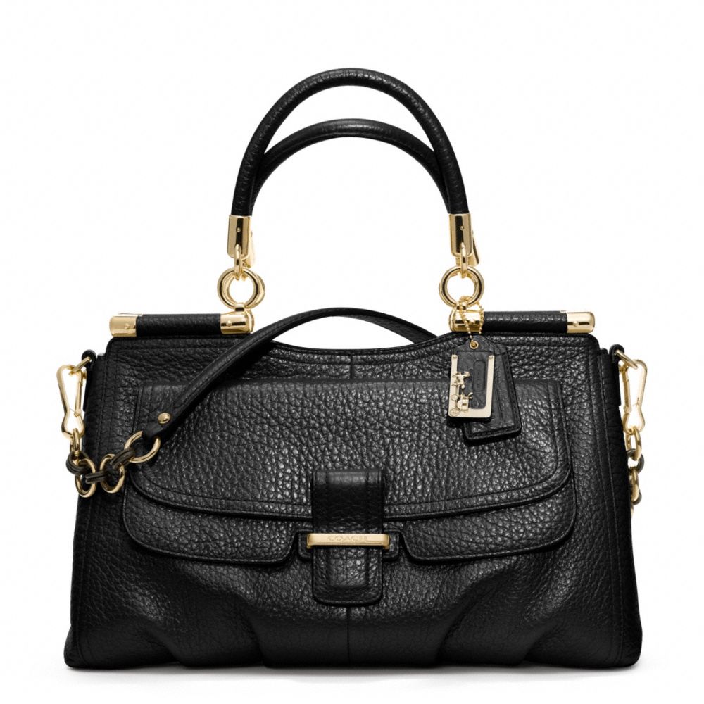 MADISON PINNACLE PEBBLED LEATHER CARRIE SATCHEL - COACH f22367 - 31783