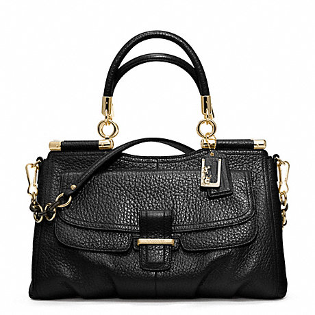 COACH MADISON PINNACLE PEBBLED LEATHER CARRIE SATCHEL -  - f22367