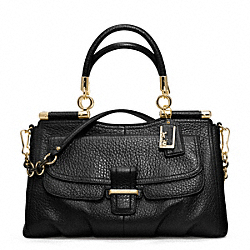 MADISON PINNACLE PEBBLED LEATHER CARRIE SATCHEL - COACH f22367 - 31783