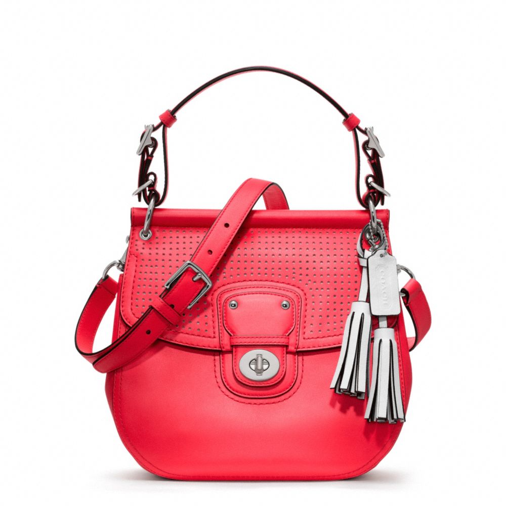 COACH PERFORATED LEATHER WILLIS - ONE COLOR - F22384