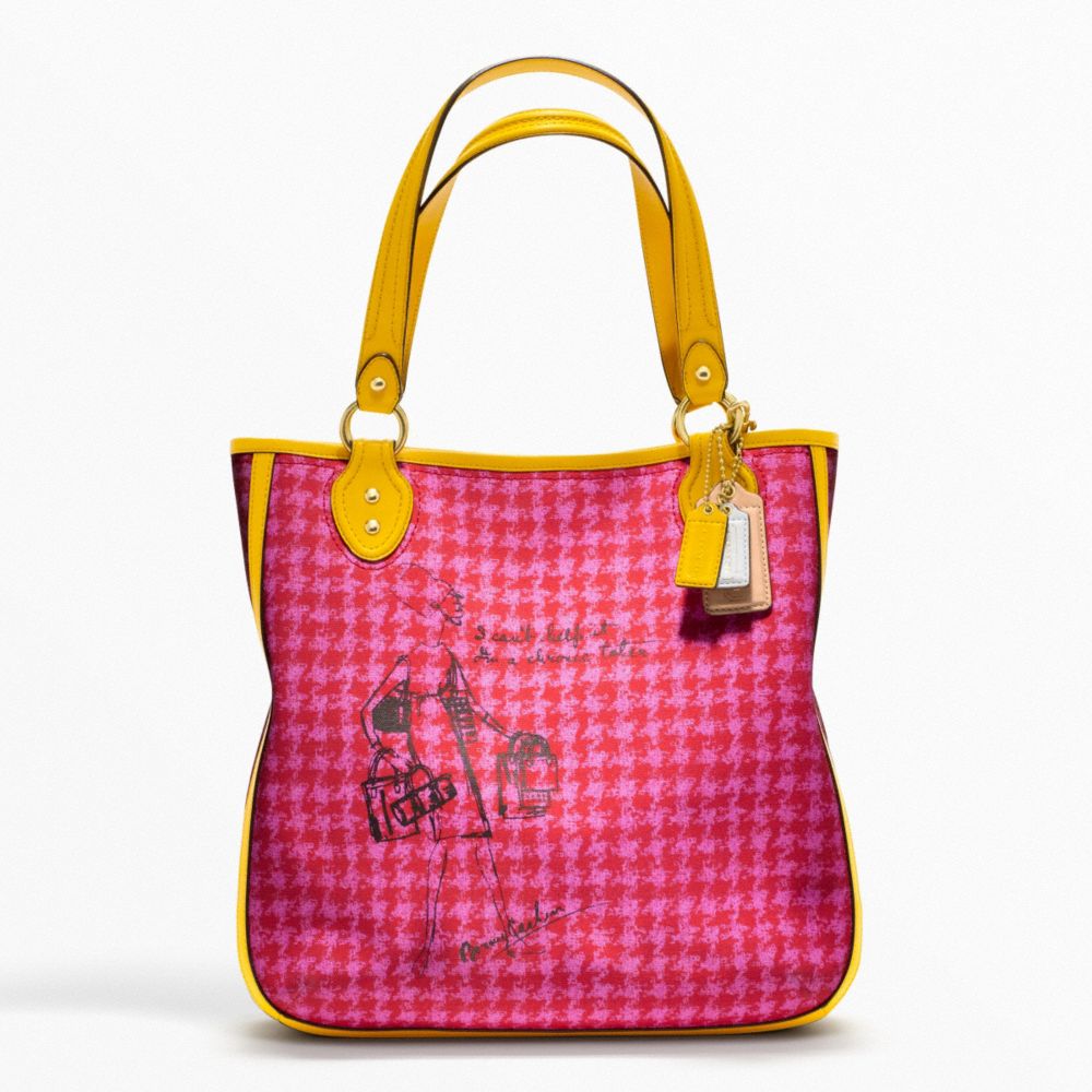 COACH POPPY BONNIE CASHIN HOUNDSTOOTH TOTE - ONE COLOR - F22481