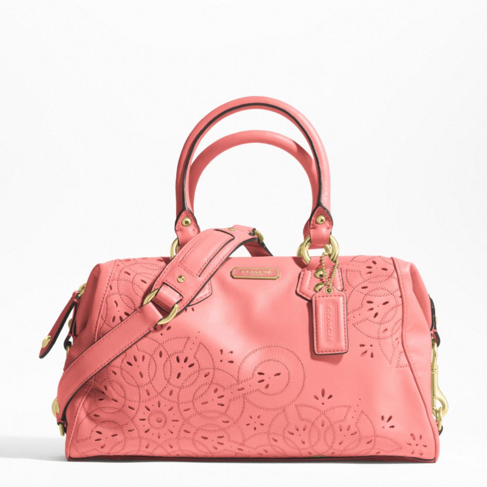 ASHLEY TOSSED LASER CUT SATCHEL