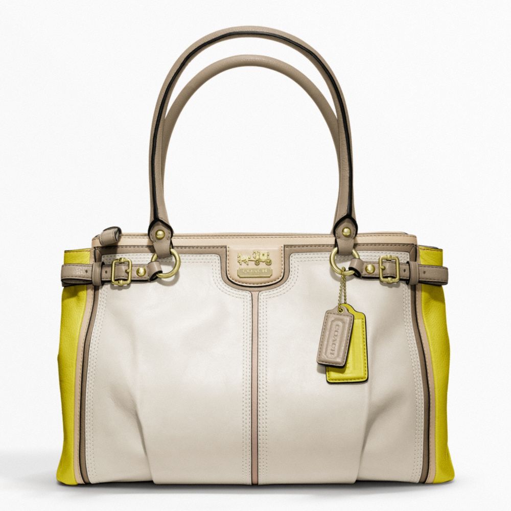 COACH MADISON COLORBLOCK KARA CARRYALL - ONE COLOR - F22701