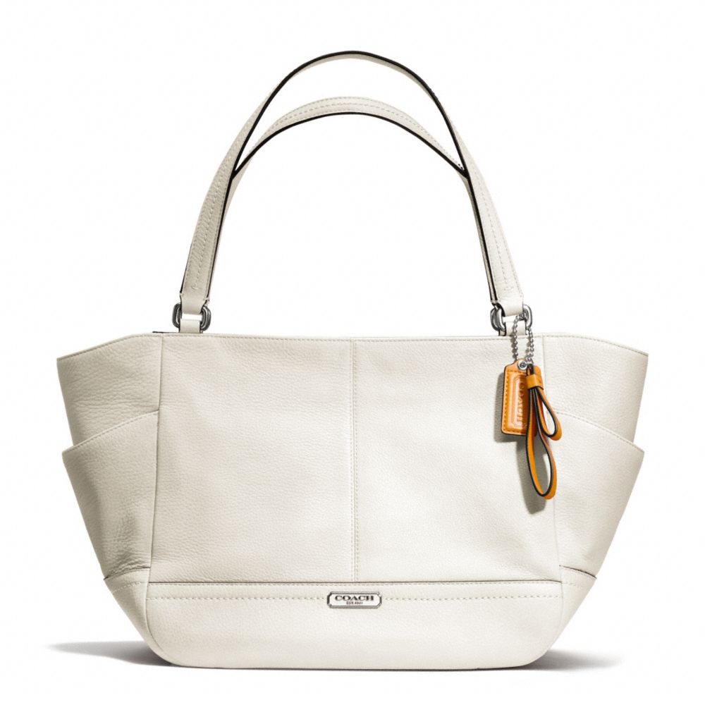 COACH PARK LEATHER CARRIE - SILVER/PARCHMENT - F23284