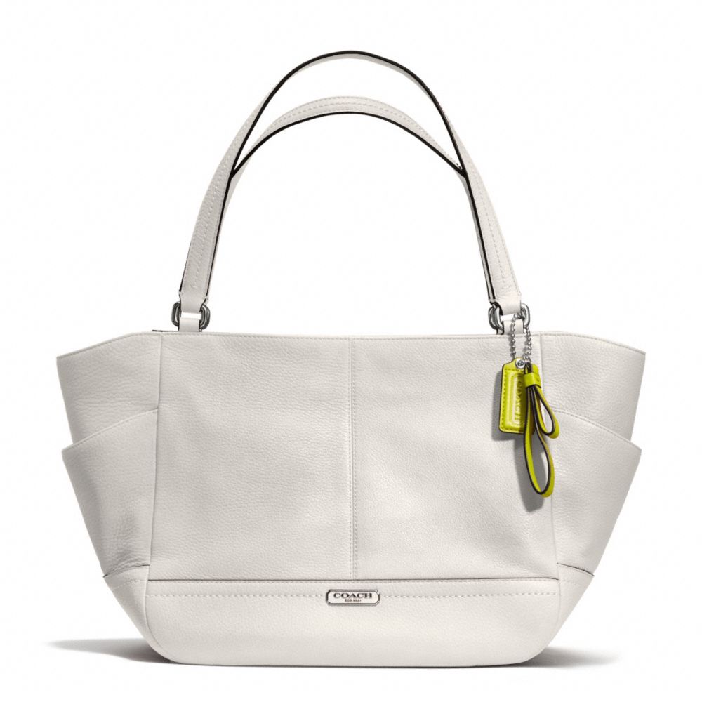 PARK LEATHER CARRIE TOTE - COACH f23284 - SILVER/PEARL