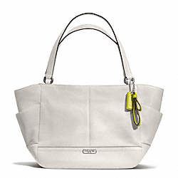 COACH PARK LEATHER CARRIE TOTE - SILVER/PEARL - F23284