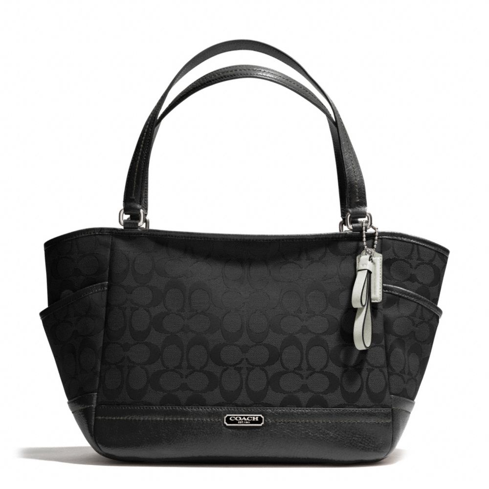 PARK SIGNATURE CARRIE - COACH f23297 - SILVER/BLACK/BLACK