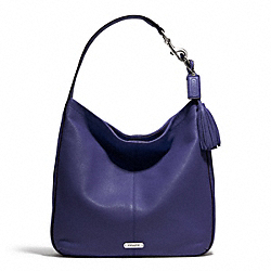 COACH AVERY LEATHER HOBO - SILVER/INDIGO - F23309