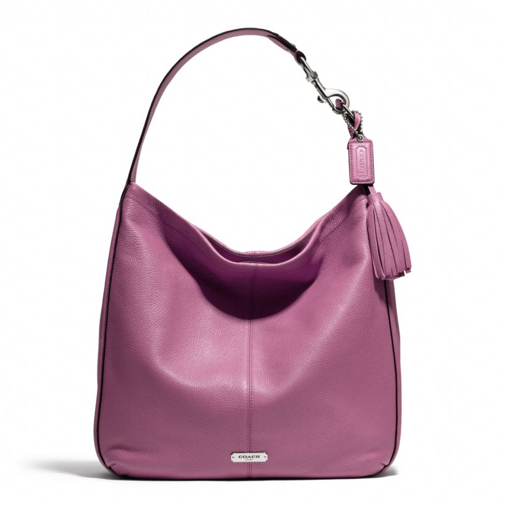 COACH AVERY LEATHER HOBO - SILVER/ROSE - F23309