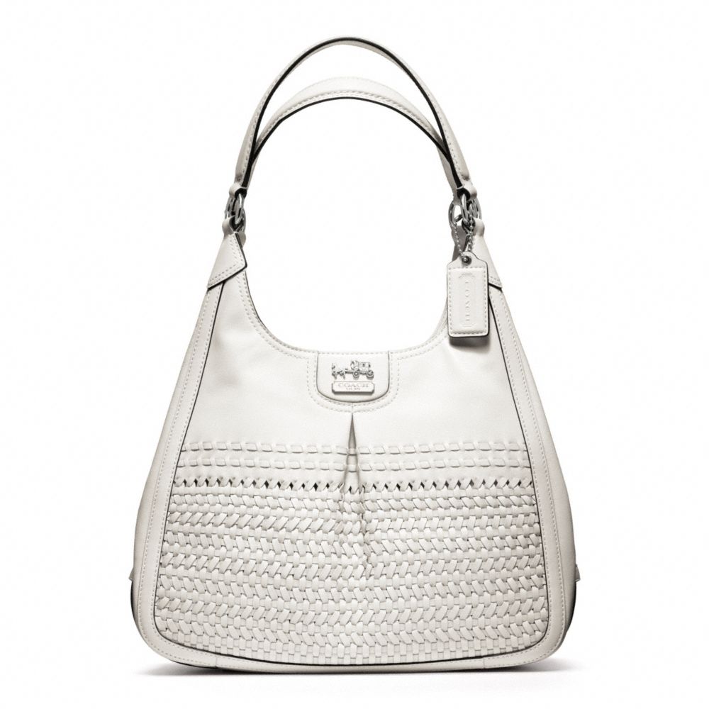 MADISON WOVEN MAGGIE - COACH f23385 - SILVER/WHITE