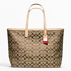 COACH WEEKEND SIGNATURE C LARGE DOGLEASH TOTE - ONE COLOR - F23466