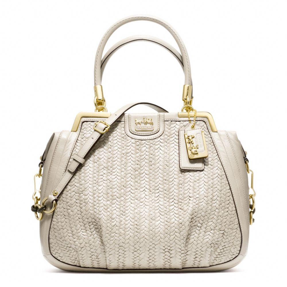 MADISON PINNACLE WOVEN LILLY - COACH f23489 - GOLD/PARCHMENT