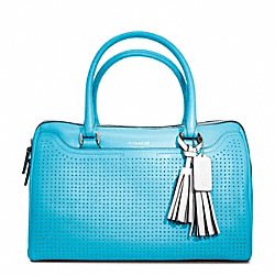 COACH PERFORATED LEATHER HALEY SATCHEL - ONE COLOR - F23577