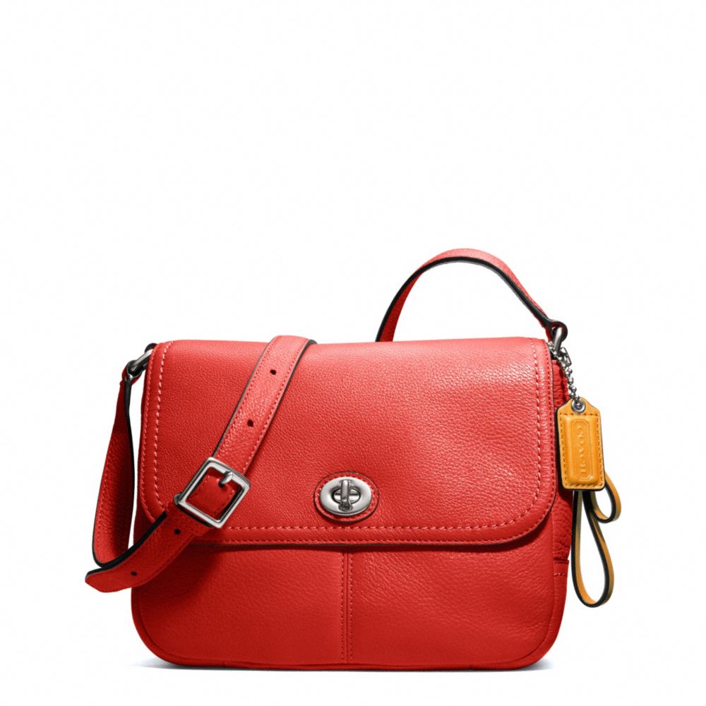 COACH PARK LEATHER VIOLET - SILVER/VERMILLION - F23663