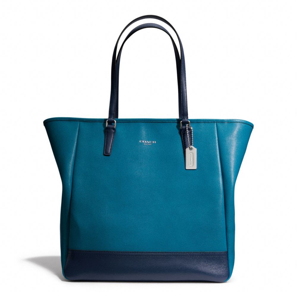 COACH COLORBLOCK NORTH/SOUTH CITY TOTE - ONE COLOR - F23891