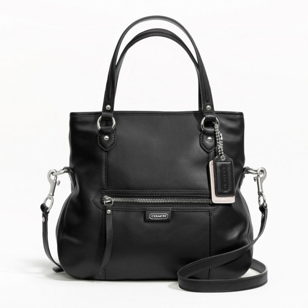 COACH DAISY LEATHER MIA - SILVER/BLACK - F23901