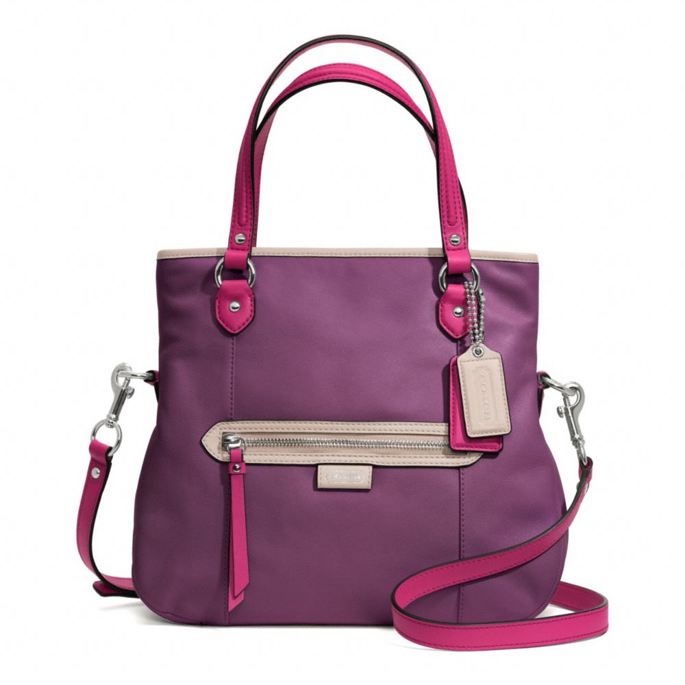 COACH DAISY SPECTATOR LEATHER MIA - SILVER/PURPLE MULTI - F23911