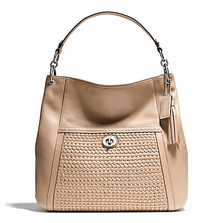 COACH PARK WOVEN LEATHER HOBO -  - f23931