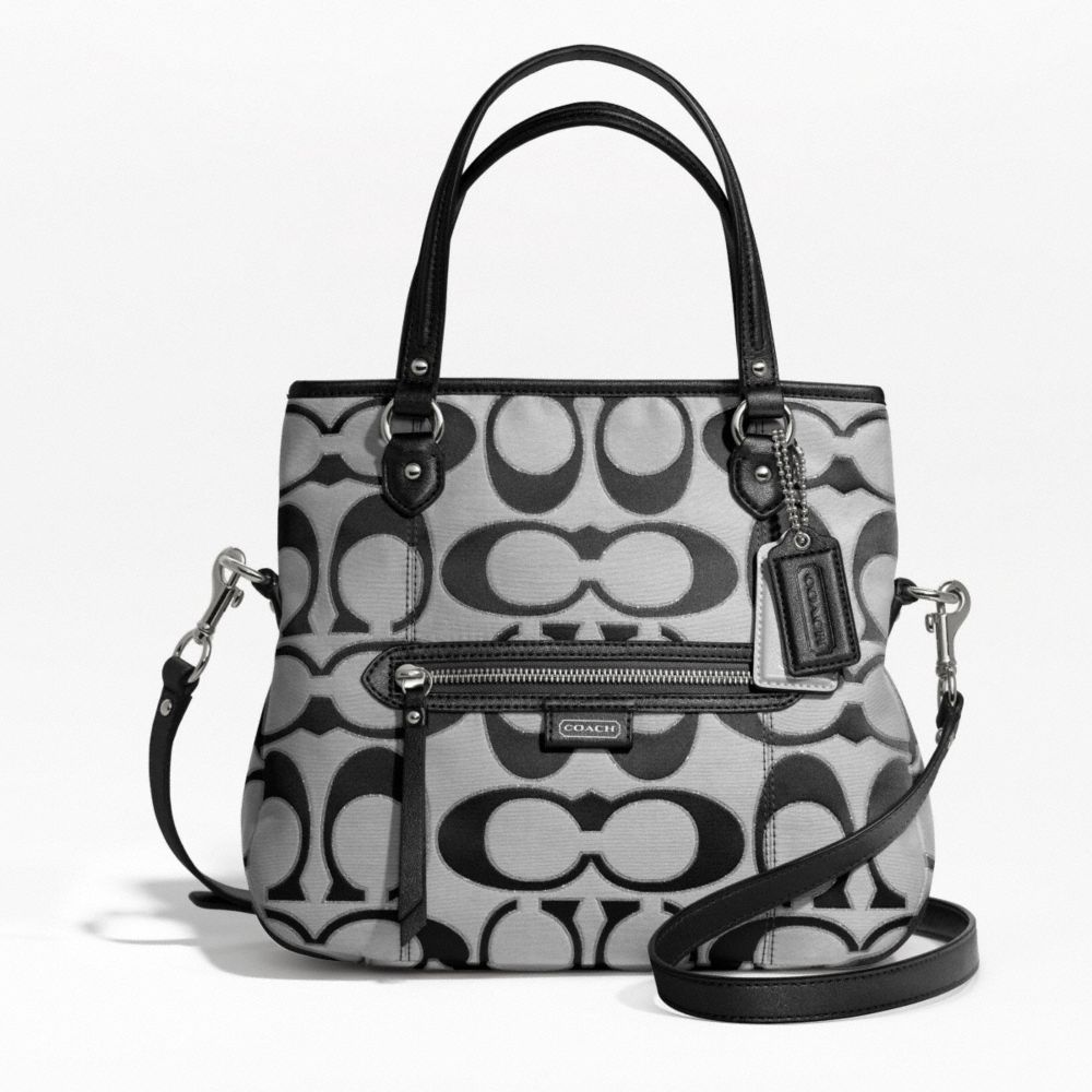 DAISY OUTLINE SIGNATURE METALLIC MIA - COACH f23940 - SILVER/MOONLIGHT