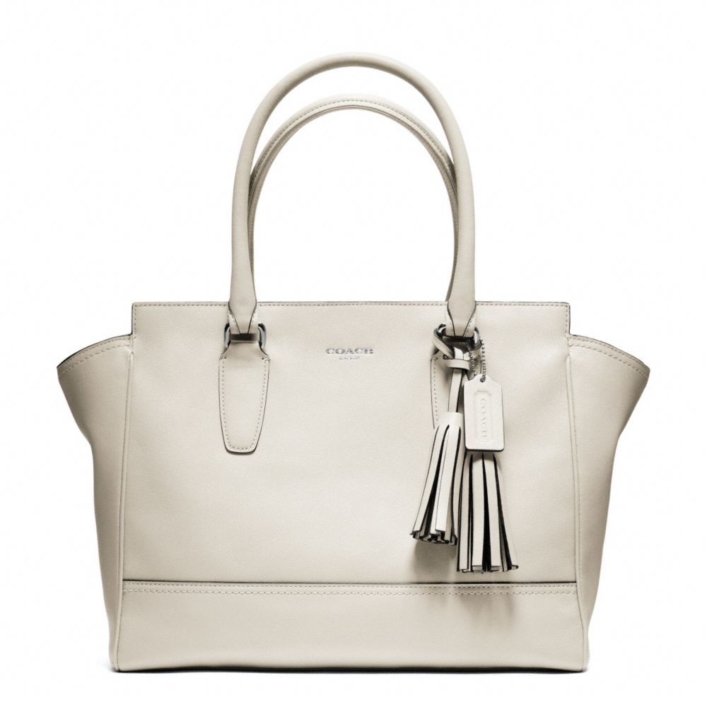 COACH LEATHER MEDIUM CANDACE CARRYALL - SILVER/PARCHMENT - F24201