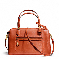 COACH POPPY TEXTURED PATENT EAST/WEST SATCHEL - ONE COLOR - F25062