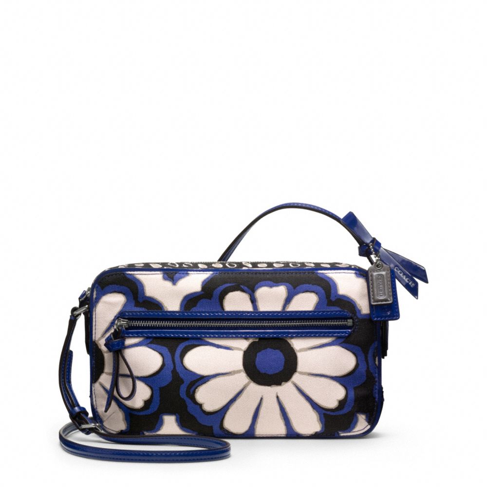 COACH POPPY FLORAL SCARF PRINT FLIGHT BAG CROSSBODY - ONE COLOR - F25121