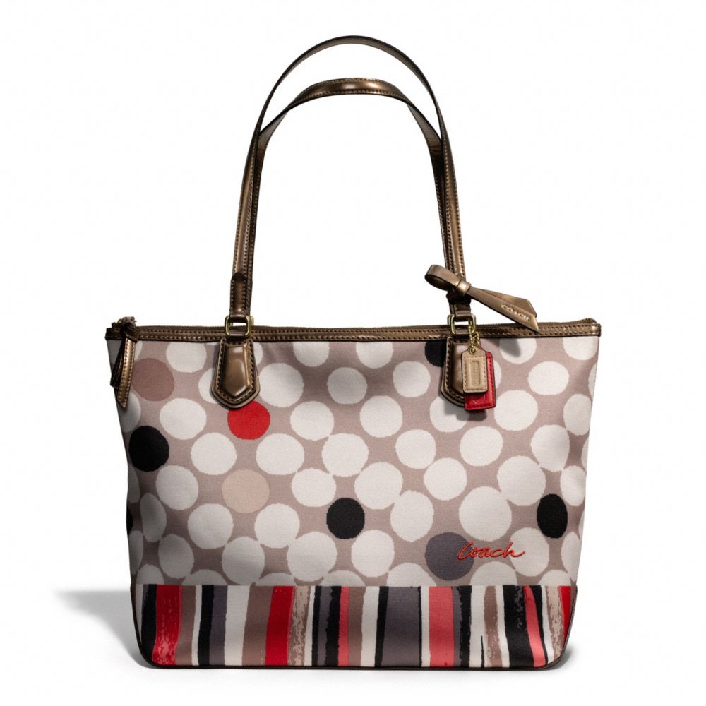 POPPY WATERCOLOR DOT SMALL TOTE - COACH f25126 - 17755