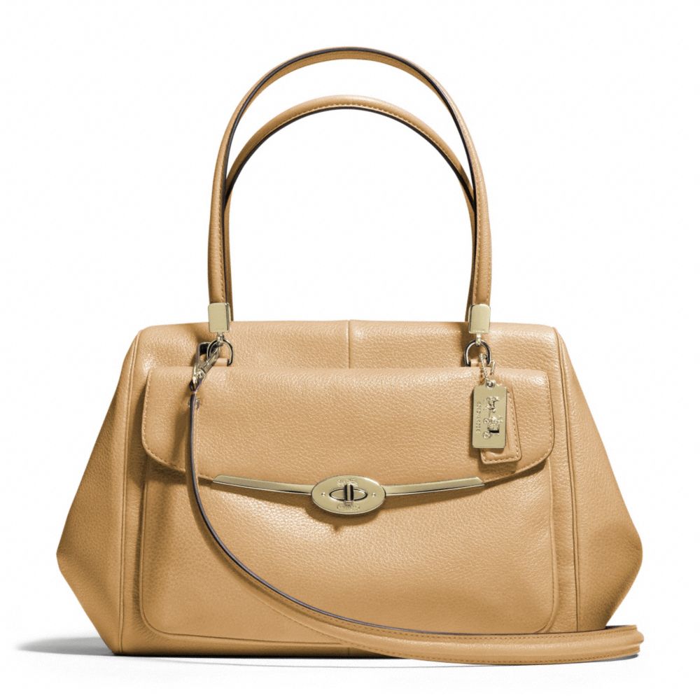 MADISON LEATHER MADELINE EAST/WEST SATCHEL - COACH F25166 - ONE-COLOR