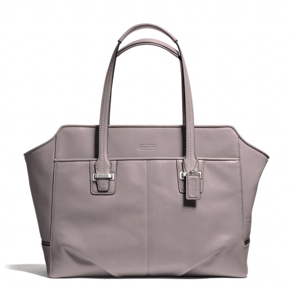 TAYLOR LEATHER ALEXIS CARRYALL - COACH f25205 - SILVER/PUTTY