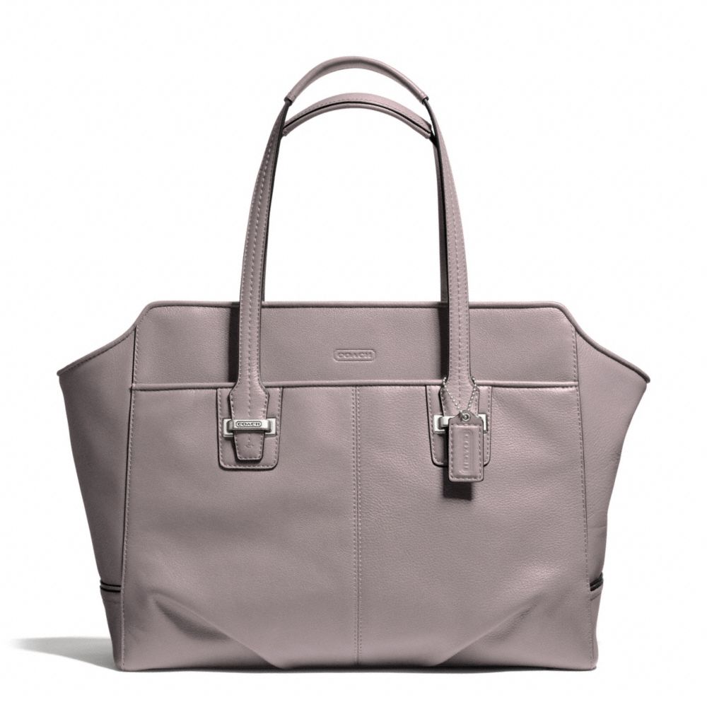 COACH TAYLOR LEATHER ALEXIS CARRYALL - SILVER/PUTTY - F25205