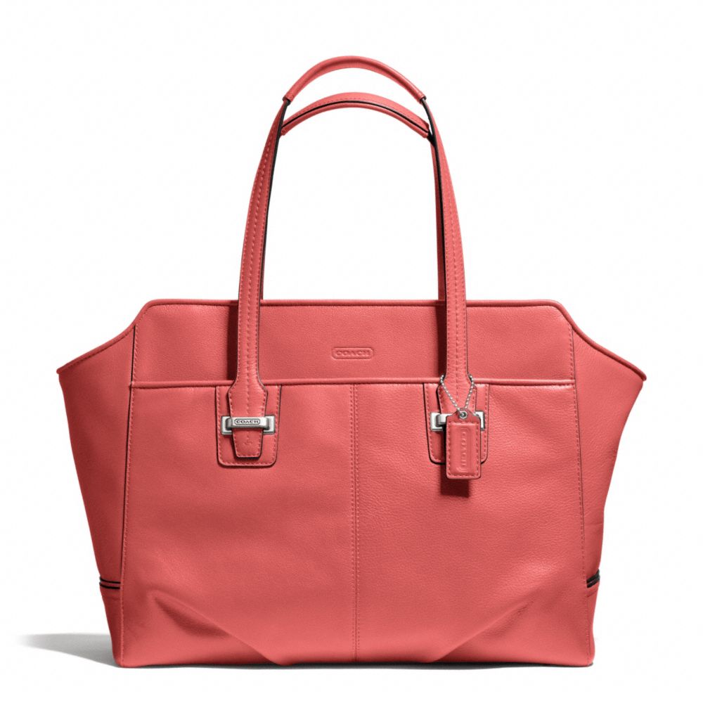 TAYLOR LEATHER ALEXIS CARRYALL - COACH f25205 - SILVER/TEAROSE