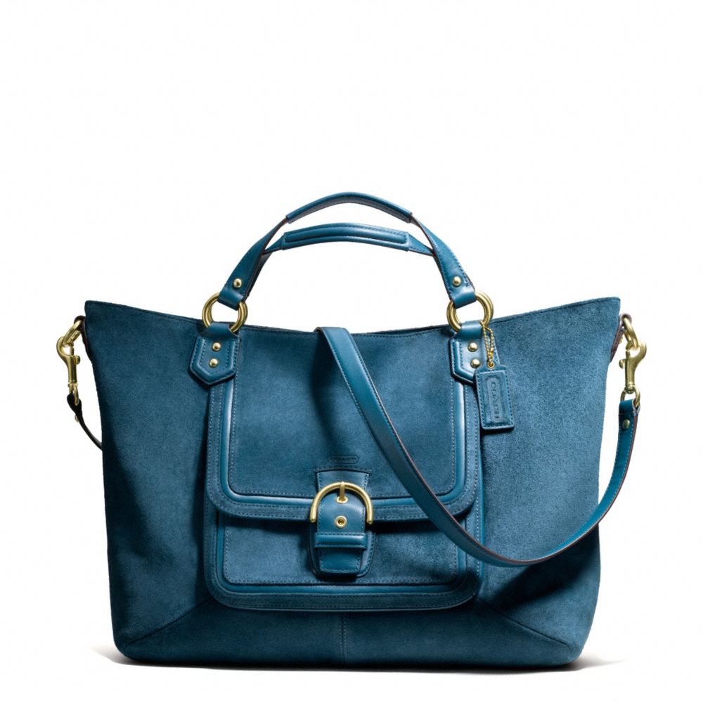 COACH CAMPBELL SUEDE IZZY FASHION SATCHEL - ONE COLOR - F25300