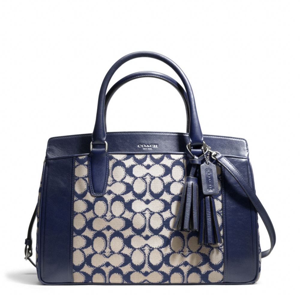 COACH NEEDLEPOINT SIGNATURE CHELSEA CARRYALL - ONE COLOR - F25381