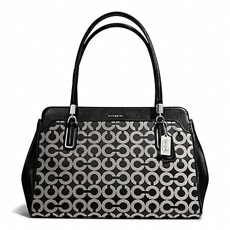 COACH MADISON KIMBERLY CARRYALL IN OP ART SATEEN FABRIC -  - f25624