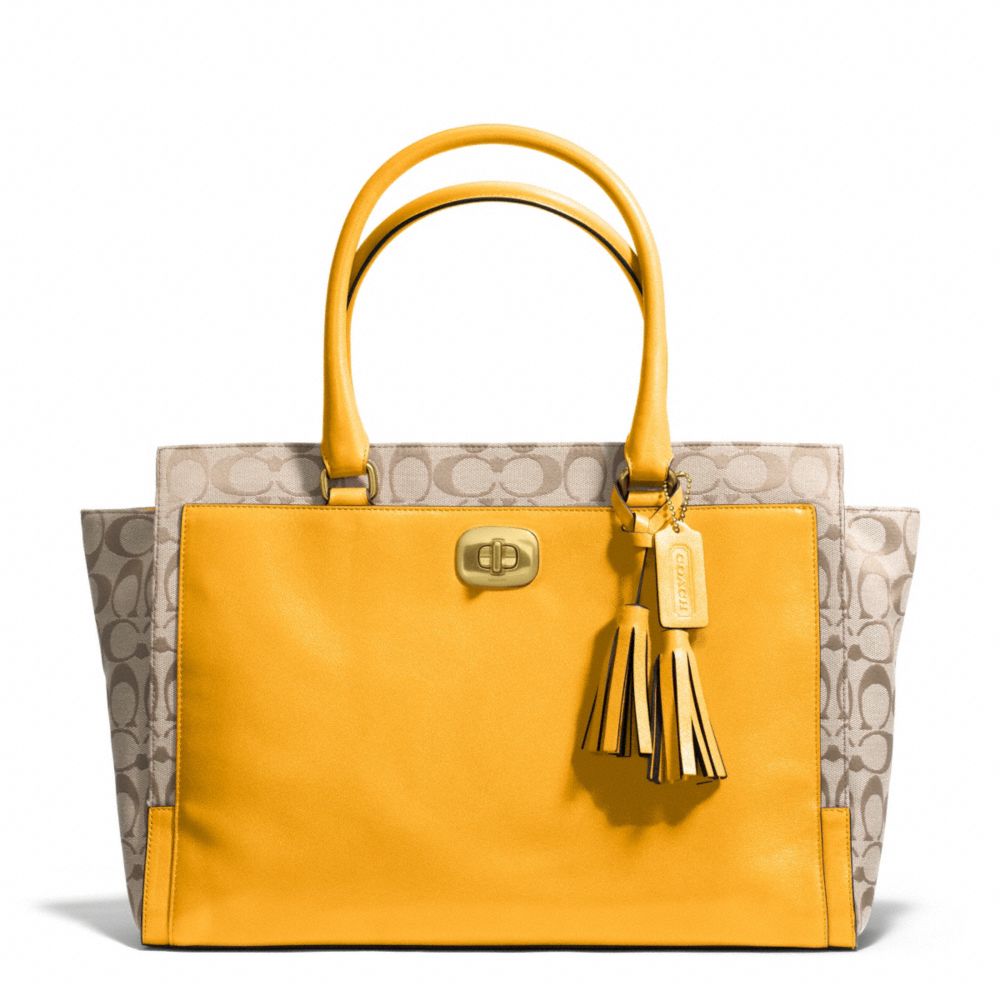 SIGNATURE LARGE CHELSEA CARRYALL - COACH f25665 - 25643