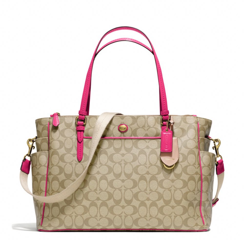 PEYTON MULTIFUNCTION TOTE IN SIGNATURE FABRIC - COACH f25741 - 30301