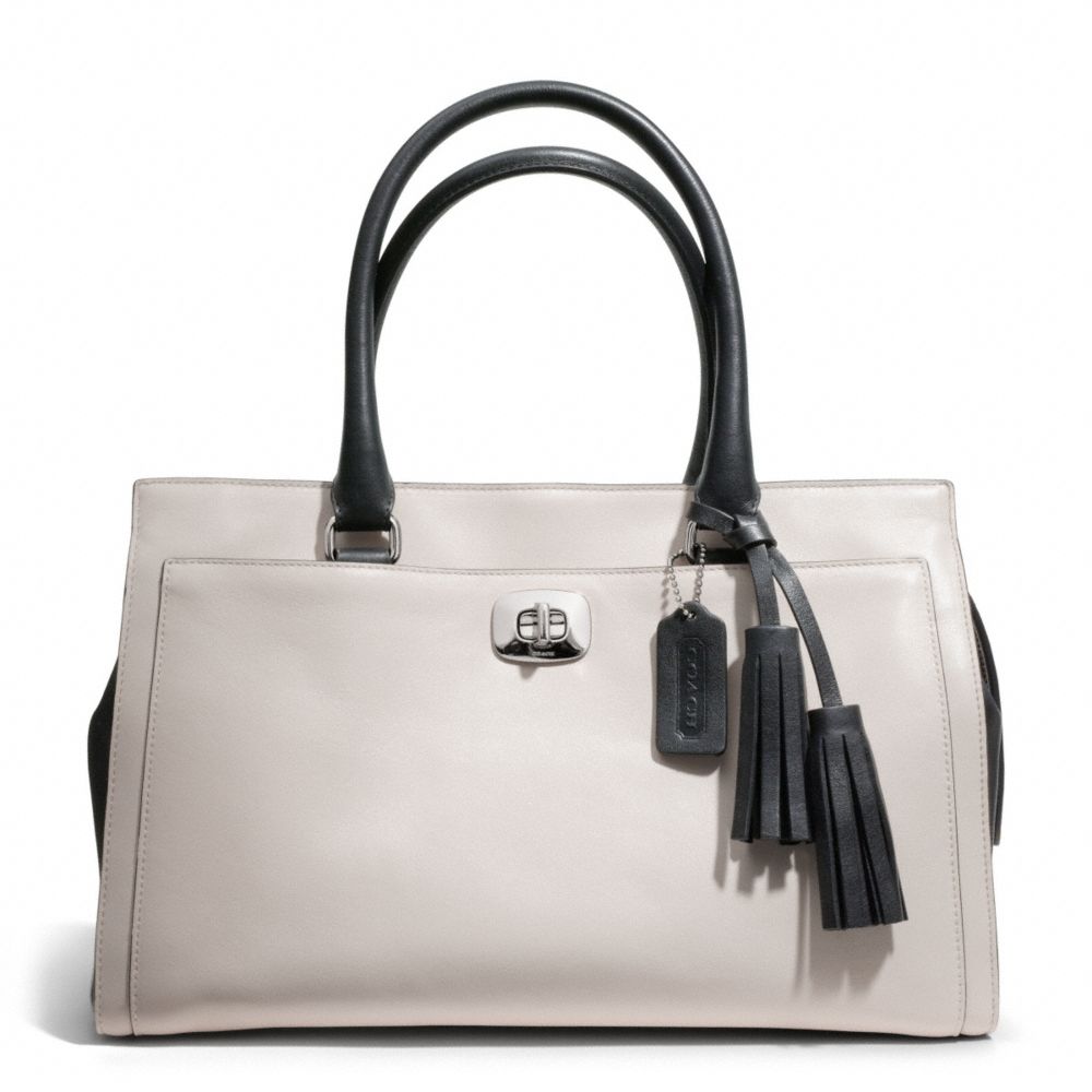 CHELSEA TWO TONE LEATHER CARRYALL - COACH F25805 - 23790