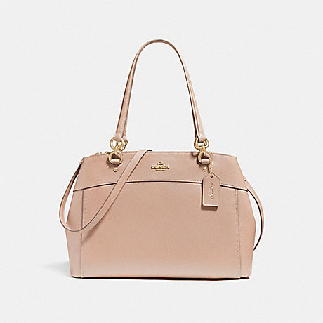 COACH LARGE BROOKE CARRYALL - LIGHT GOLD/NUDE PINK - f25926