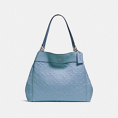 COACH LEXY SHOULDER BAG IN SIGNATURE LEATHER - SILVER/POOL - f25954