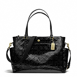 COACH PEYTON OP ART EMBOSSED PATENT MULTIFUNCTION TOTE - ONE COLOR - F26030
