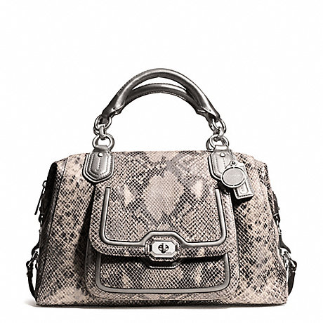 COACH CAMPBELL EXOTIC LEATHER LARGE SATCHEL -  - f26041