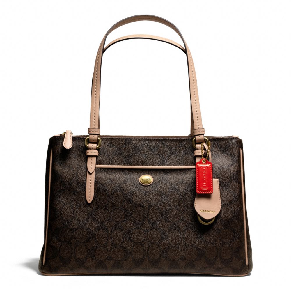 PEYTON SIGNATURE JORDAN DOUBLE ZIP CARRYALL - COACH f26187 - 20103