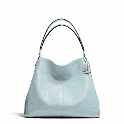 COACH MADISON LEATHER SMALL PHOEBE SHOULDER BAG - SILVER/SEA MIST - F26224