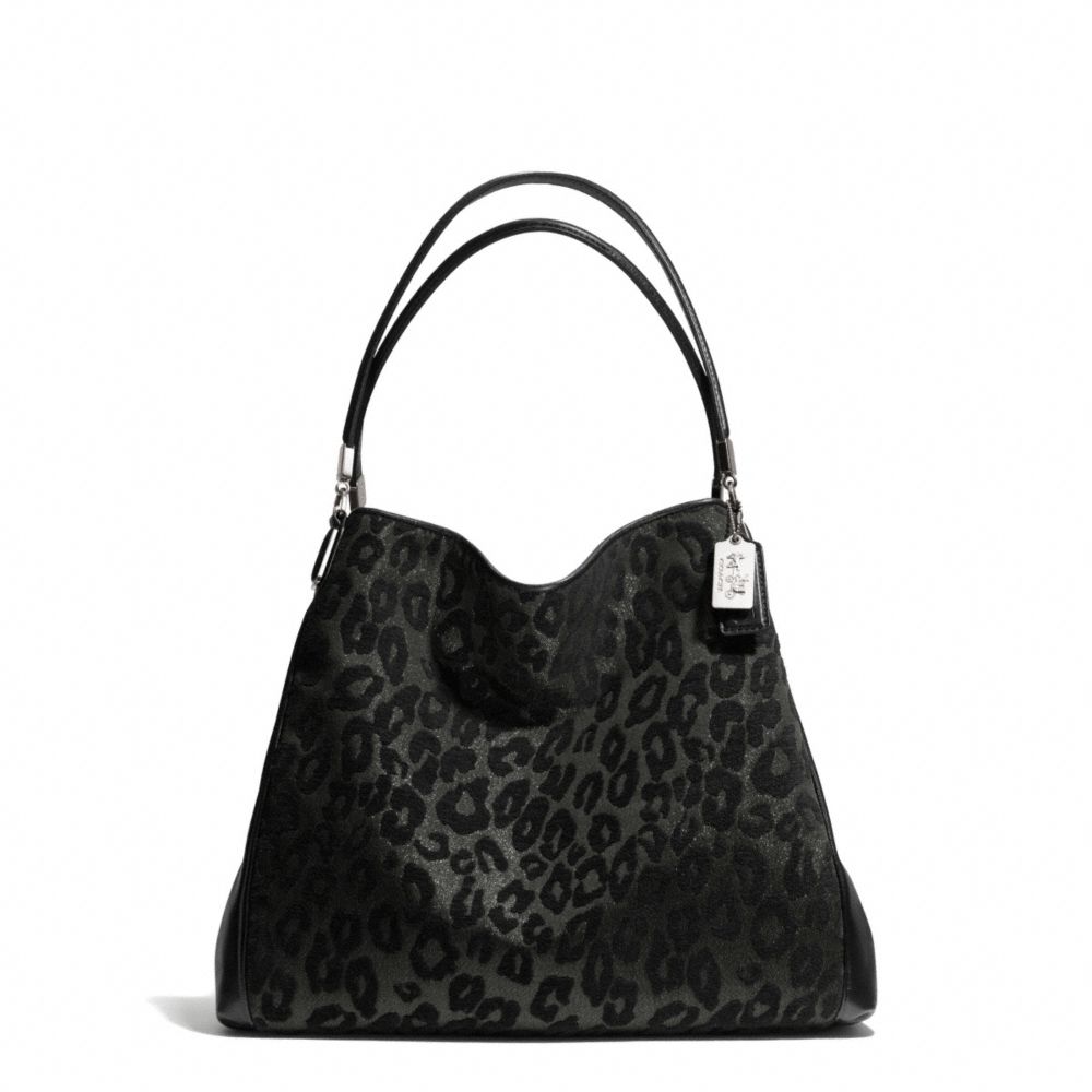 COACH MADISON CHENILLE OCELOT SMALL PHOEBE SHOULDER BAG - ONE COLOR - F26283