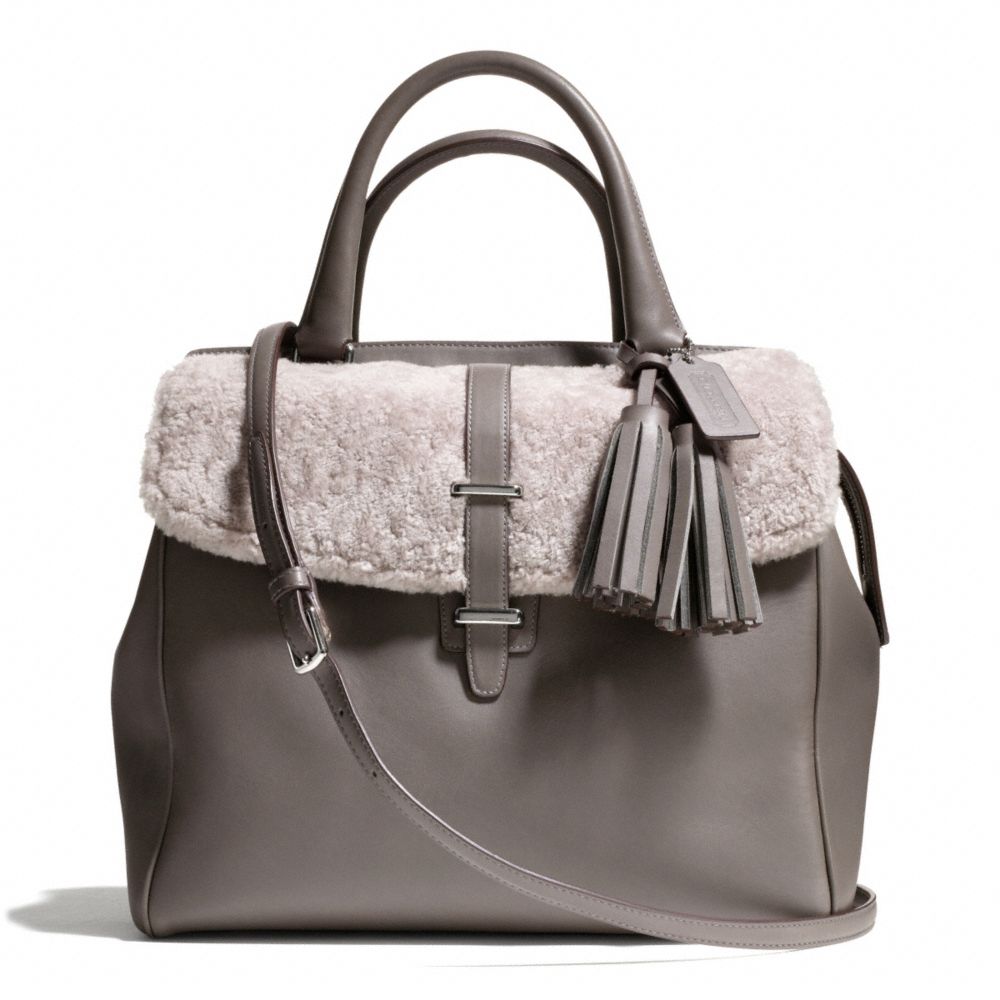 SHEARLING NORTH/SOUTH SATCHEL - COACH f26366 - 25647