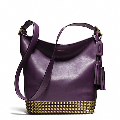 COACH STUDDED LEATHER DUFFLE -  - f26413